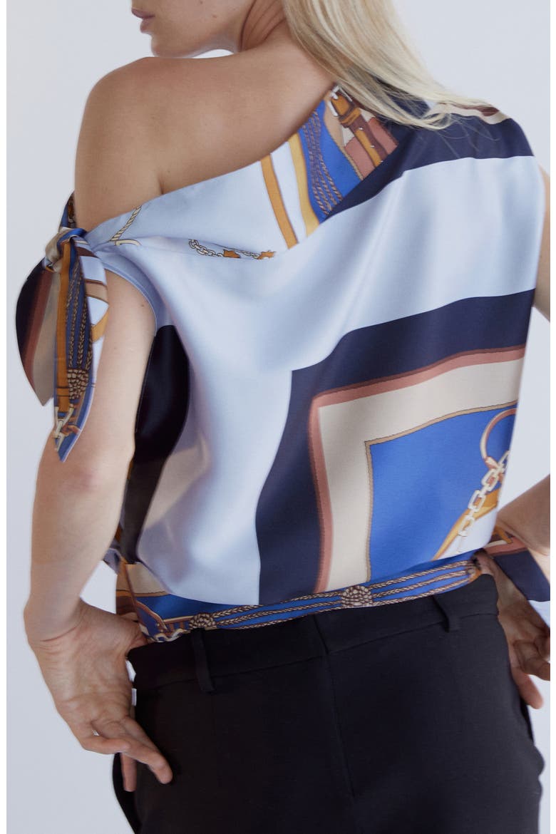 Print One-Shoulder Top, Alternate, color, SKY BLUE