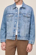WARP+WEFT Sea Distressed Denim Trucker Jacket