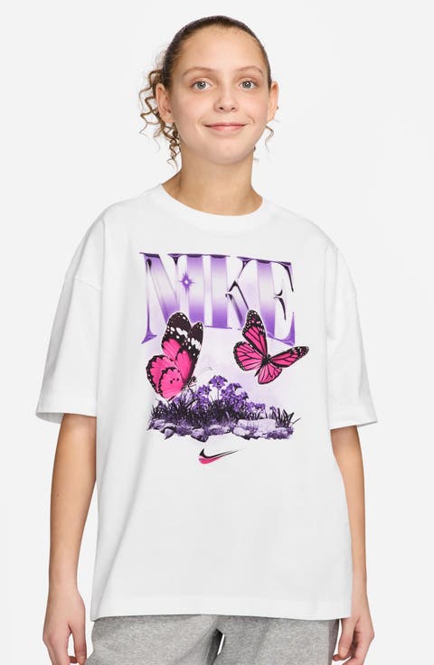 Kids
 Oversize Cotton Graphic T-Shirt (Big Kid)