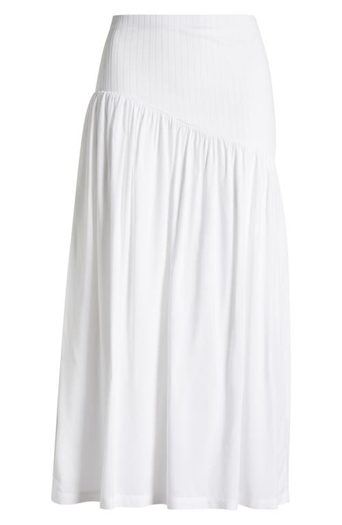 Sanctuary Asymmetric Mixed Media Cover-up Maxi Skirt