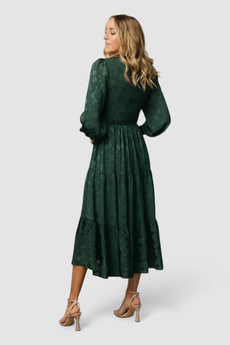 Stockholm Smocked Dress, Alternate, color, Dark Green
