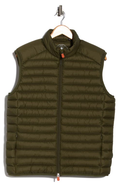 Save The Duck Remo Water Resistant Packable Puffer Vest In Green