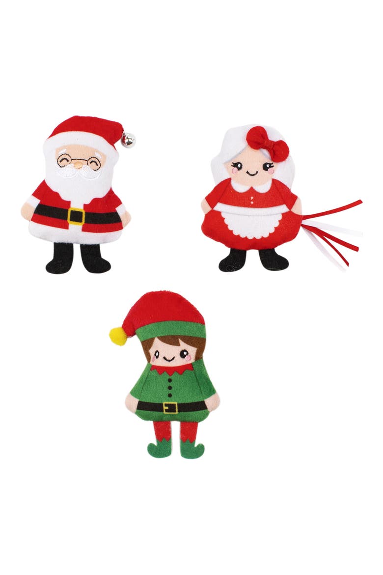 Santa's Squad Set of 3 Cat Toys, Main, color, NONE