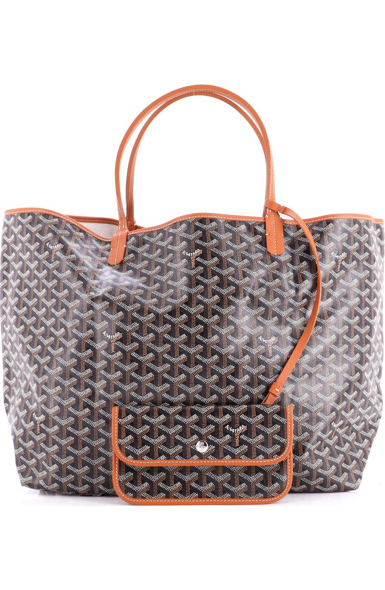 Pre-Owned Goyard Saint Louis Tote Coated Canvas GM, Alternate, color, Brown
