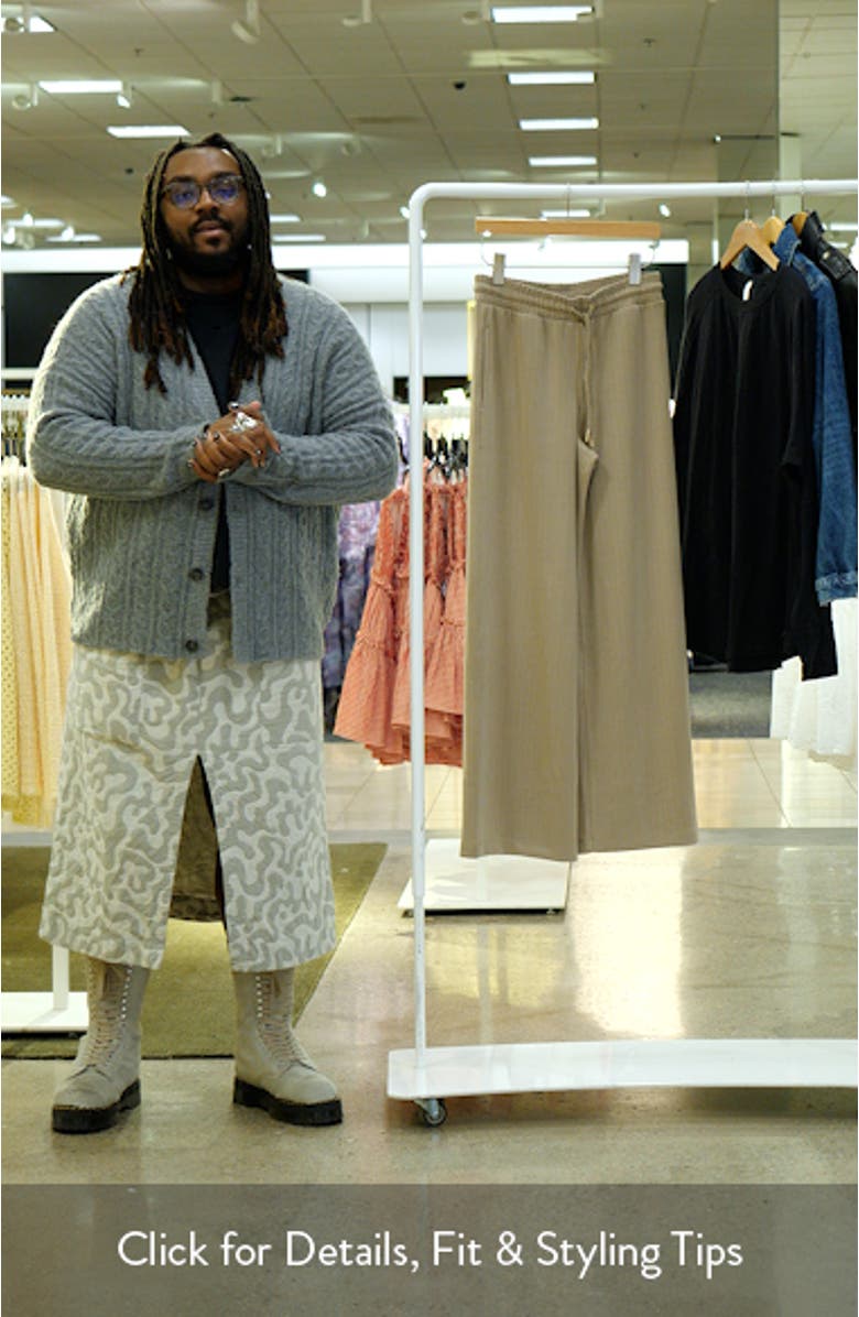 x @cellajaneblog Rib Scuba Knit Wide Leg Pants, sales video thumbnail