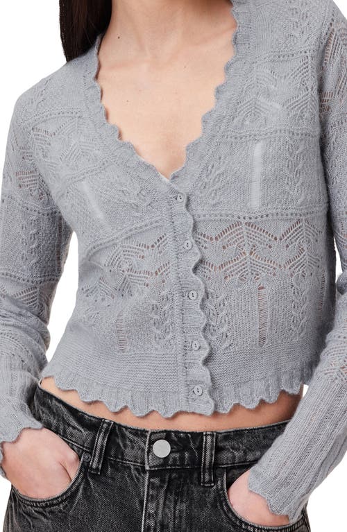 Allsaints Vanessa Wool & Alpaca Blend Cardigan In Gray