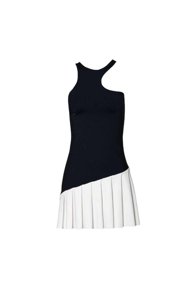 Port De Bras Swan Dress, Alternate, color, Black-Chantilly