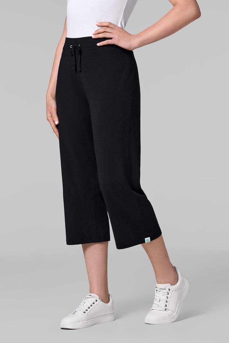 Windley Beach Capris, UPF 50+ Sun Protection, Alternate, color, Black