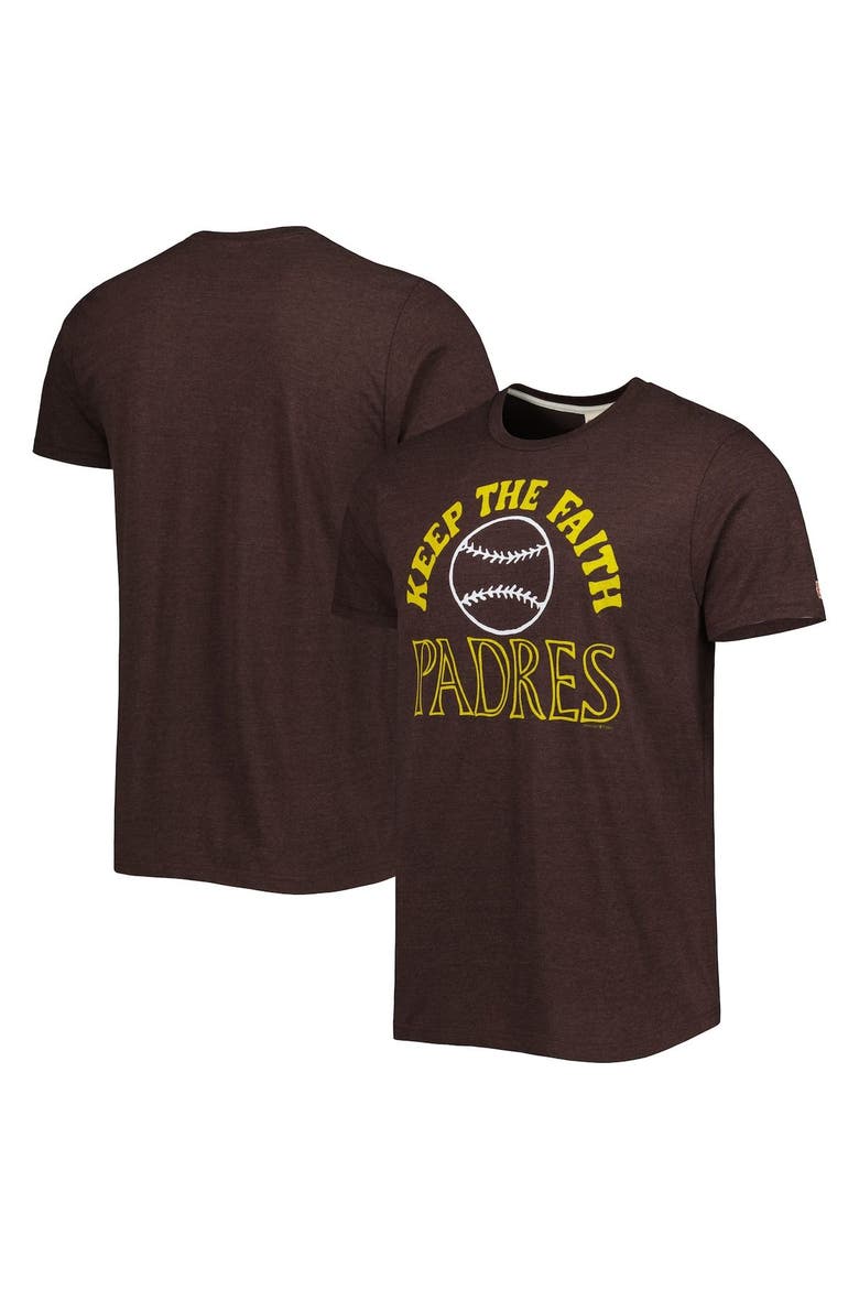 Men's Homage Brown San Diego Padres Hyper Local Tri-Blend T-Shirt, Main, color, Brown