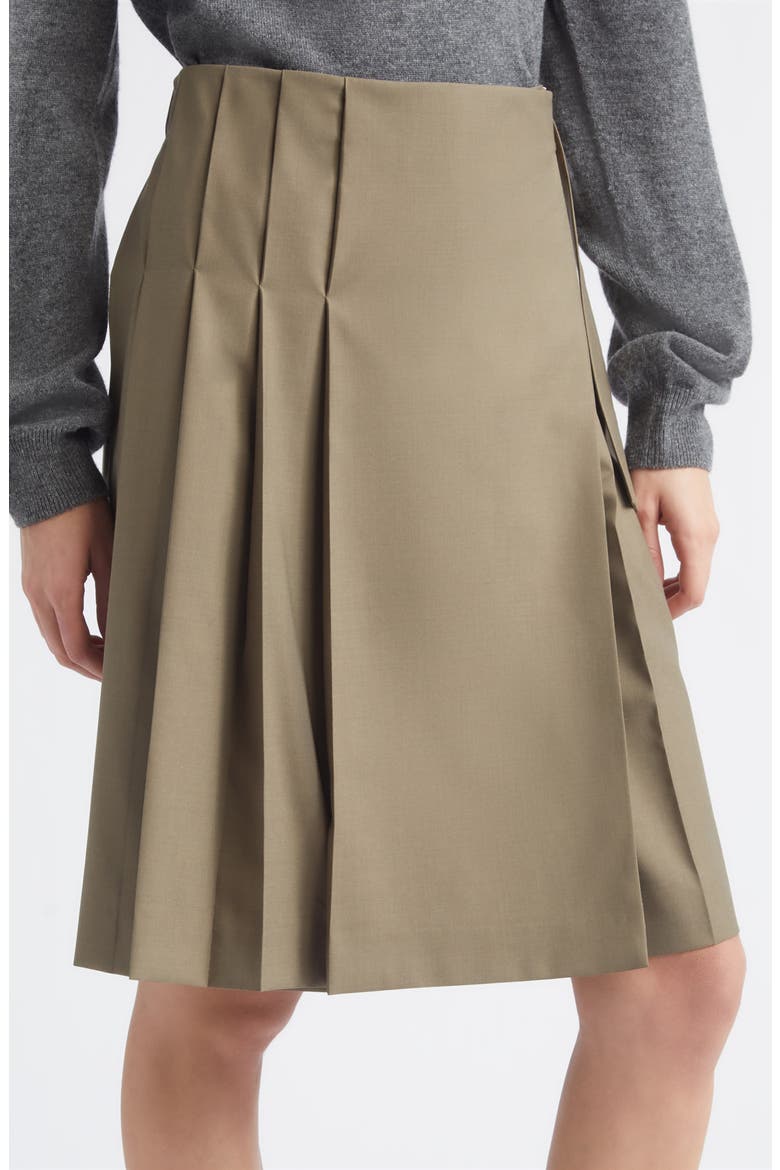 Front Pleated Convertible Shorts, Alternate, color, KHAKI