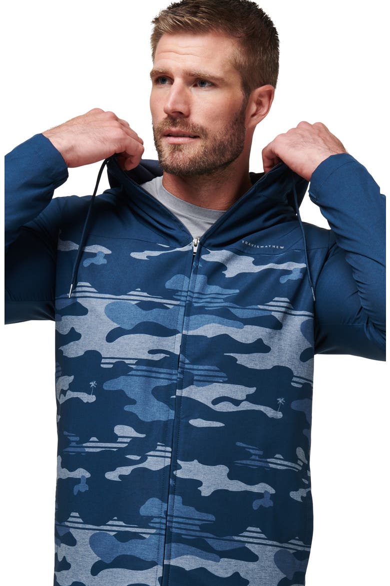 Camo Zip Hoodie, Alternate, color, BLUE NIGHTS