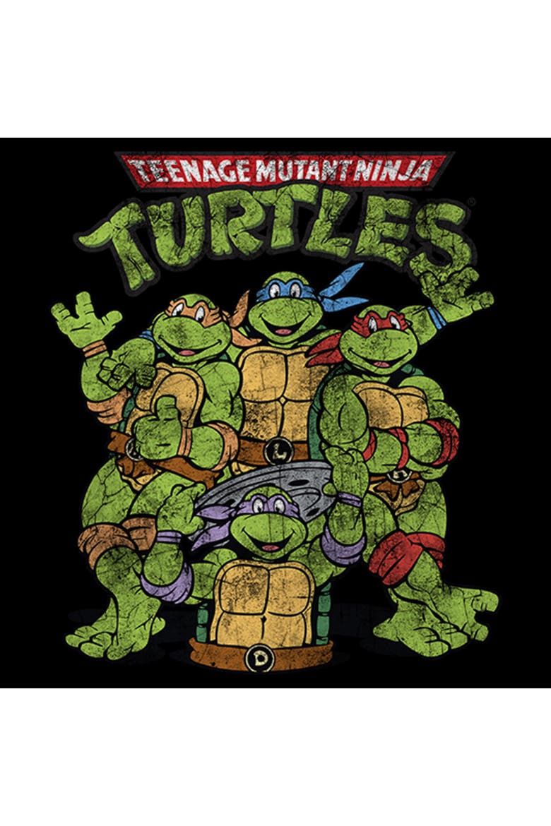 Men's Teenage Mutant Ninja Turtles Best Friend Shot Graphic Tee, Alternate, color, Black
