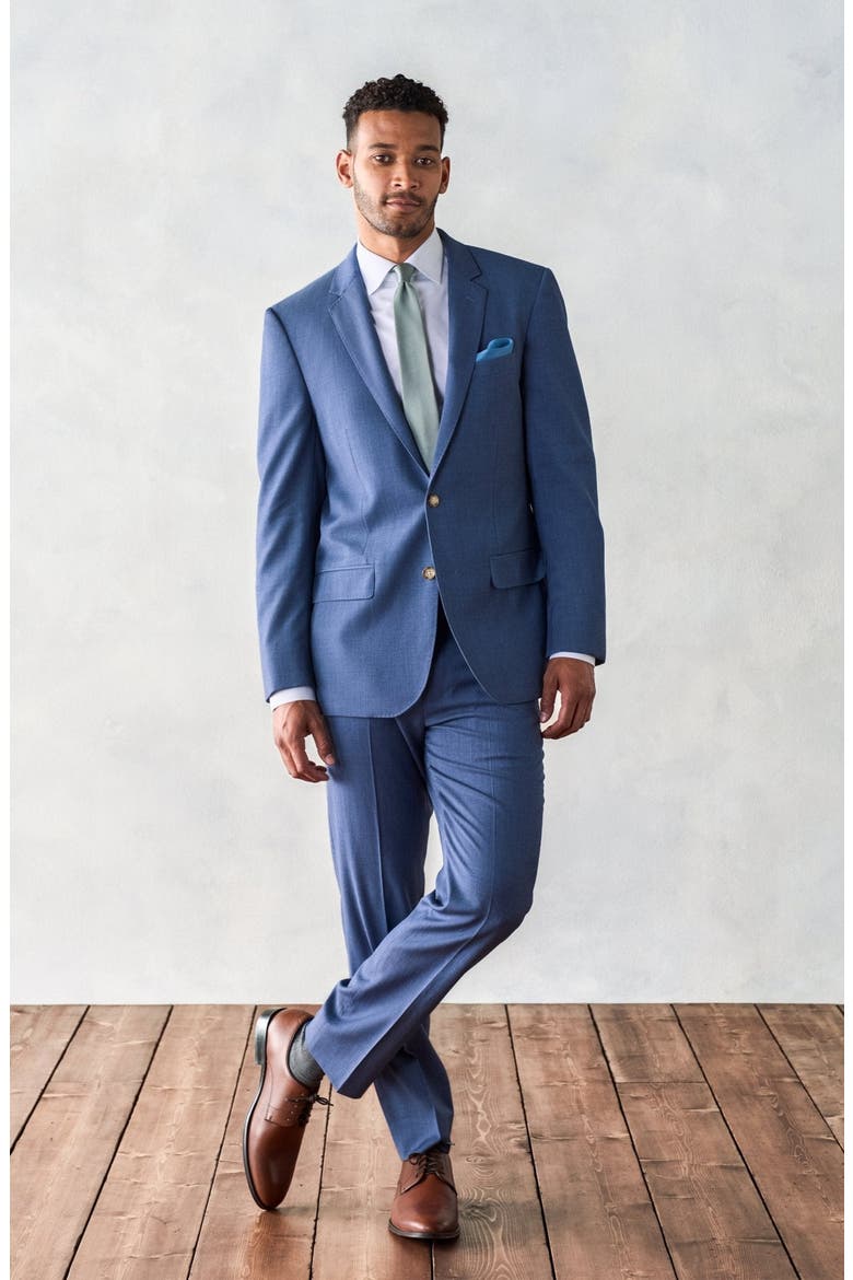 Slim Suit Pants, Alternate, color, Light Blue