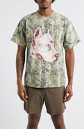 Obey Pit Forest Camo Cotton T-Shirt