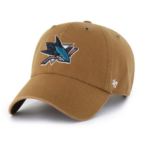 Men's Carhartt x '47  Brown San Jose Sharks Clean Up Adjustable Hat