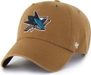 CARHARTT X 47 Men's Carhartt x '47 Brown San Jose Sharks Clean Up Adjustable Hat