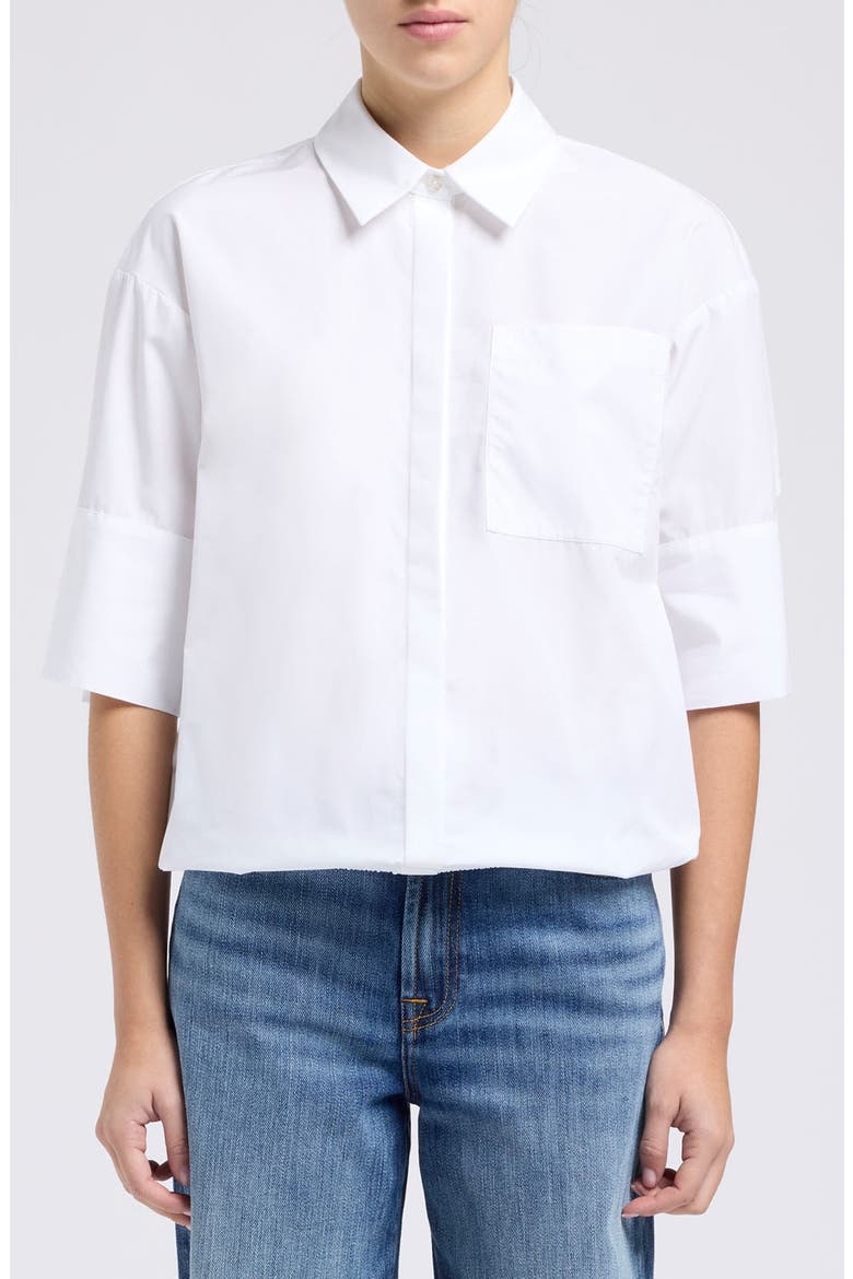 Cotton Shirt, Main, color, POPELINE OPTICA