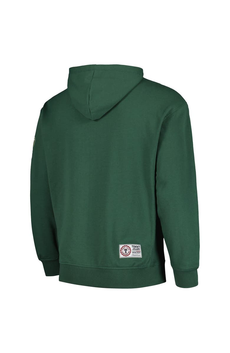 TOMMY JEANS Men's Tommy Jeans Hunter Green Milwaukee Bucks Greyson Pullover Hoodie, Alternate, color, Hunter Green
