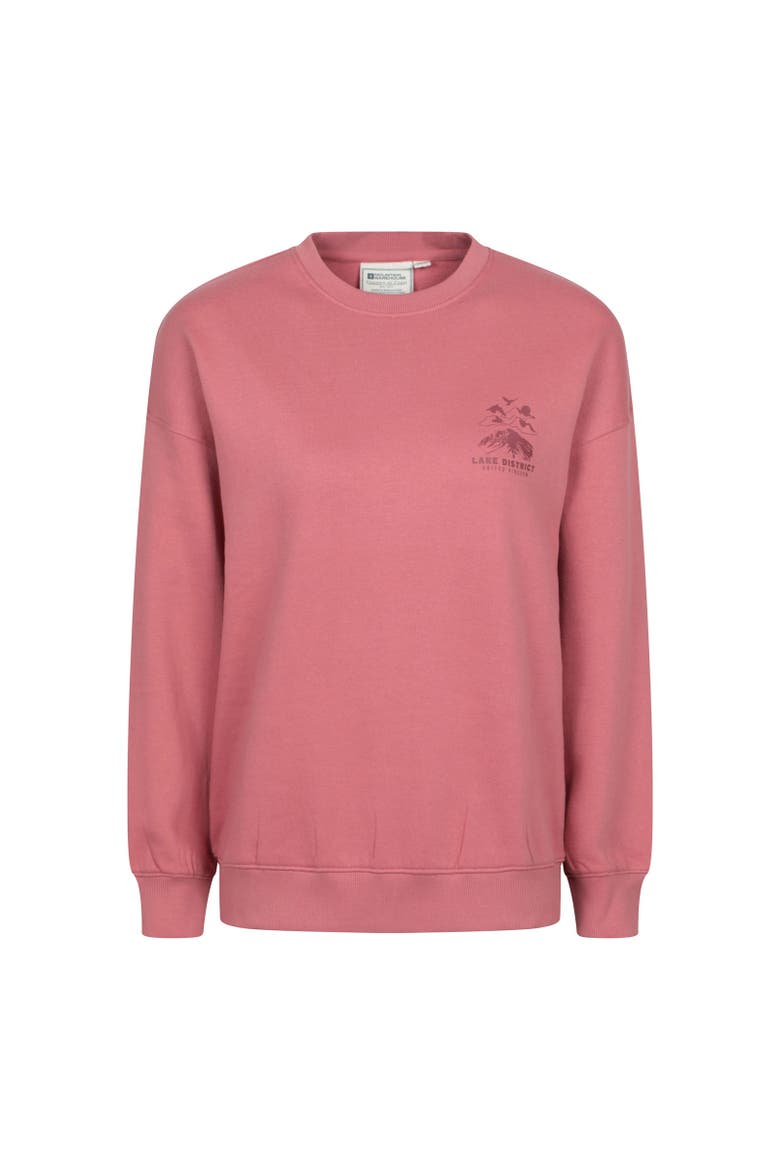 Lake District Graphic Sweatshirt, Main, color, Light Pink