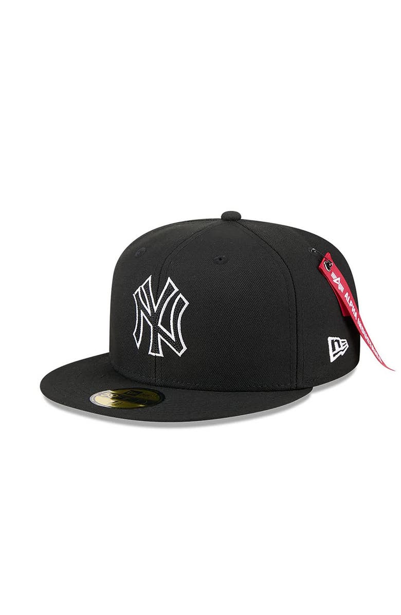 New Era x Alpha Industries Men's New Era x Alpha Industries  Black New York Yankees 59FIFTY Fitted Hat, Alternate, color, Black