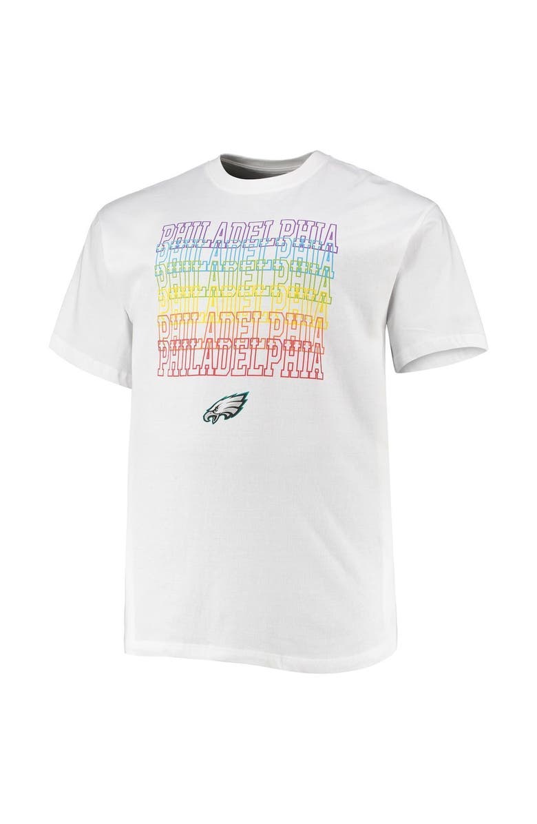 FANATICS Men's Fanatics Branded White Philadelphia Eagles Big & Tall City Pride T-Shirt, Alternate, color, 