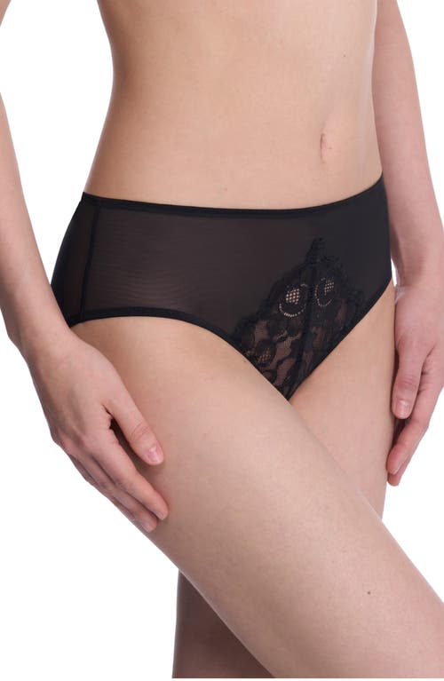 Natori Peony Hipster Brief In Black