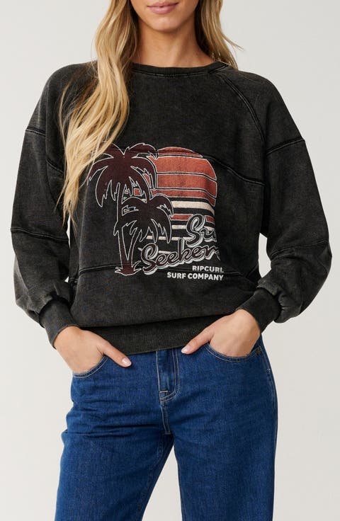 Seeker Raglan Logo Graphic Sweatshirt