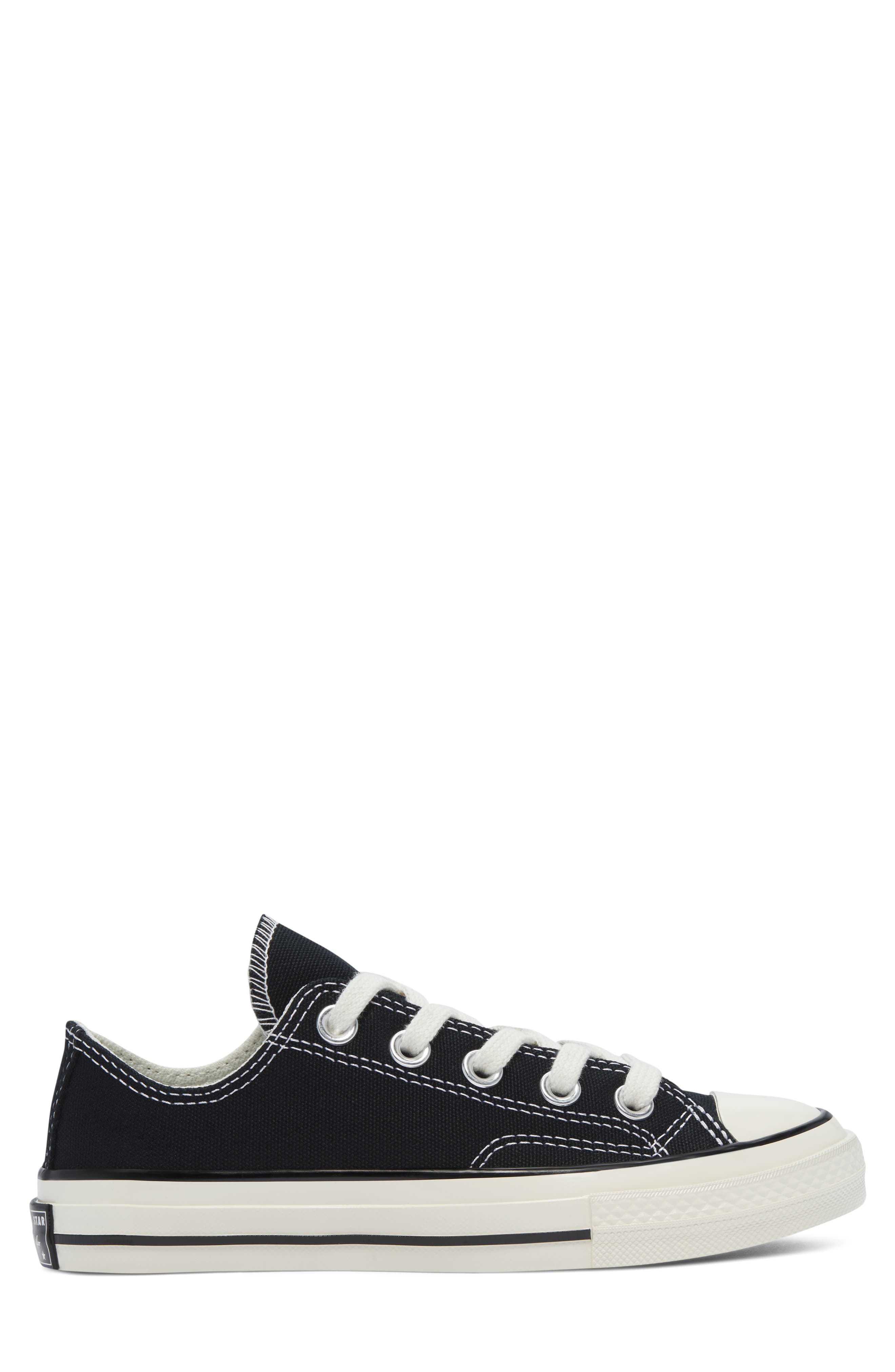 Converse Kids' Chuck Taylor<sup>®</sup> All Star<sup>®</sup> 70 Oxford Sneaker, Alternate, color, Black/ Black/ Egret