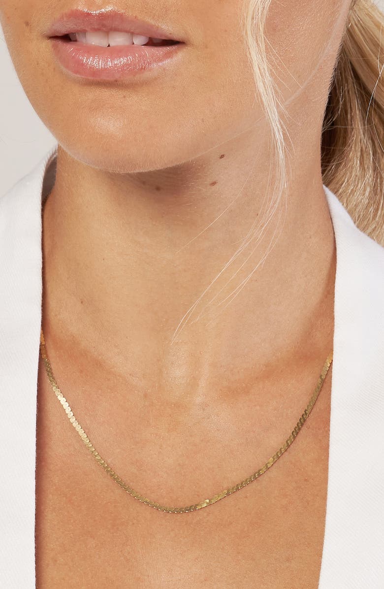 HAWLEY ST 14K Yellow Gold Serpentine Chain Necklace, Alternate, color,