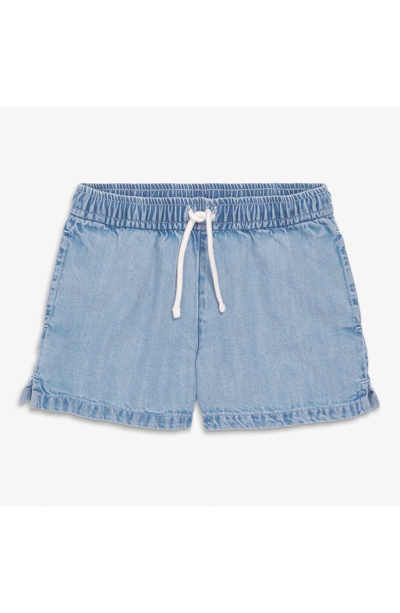 Primary Kids Chambray Beach Short, Main, color, Classic Chambray