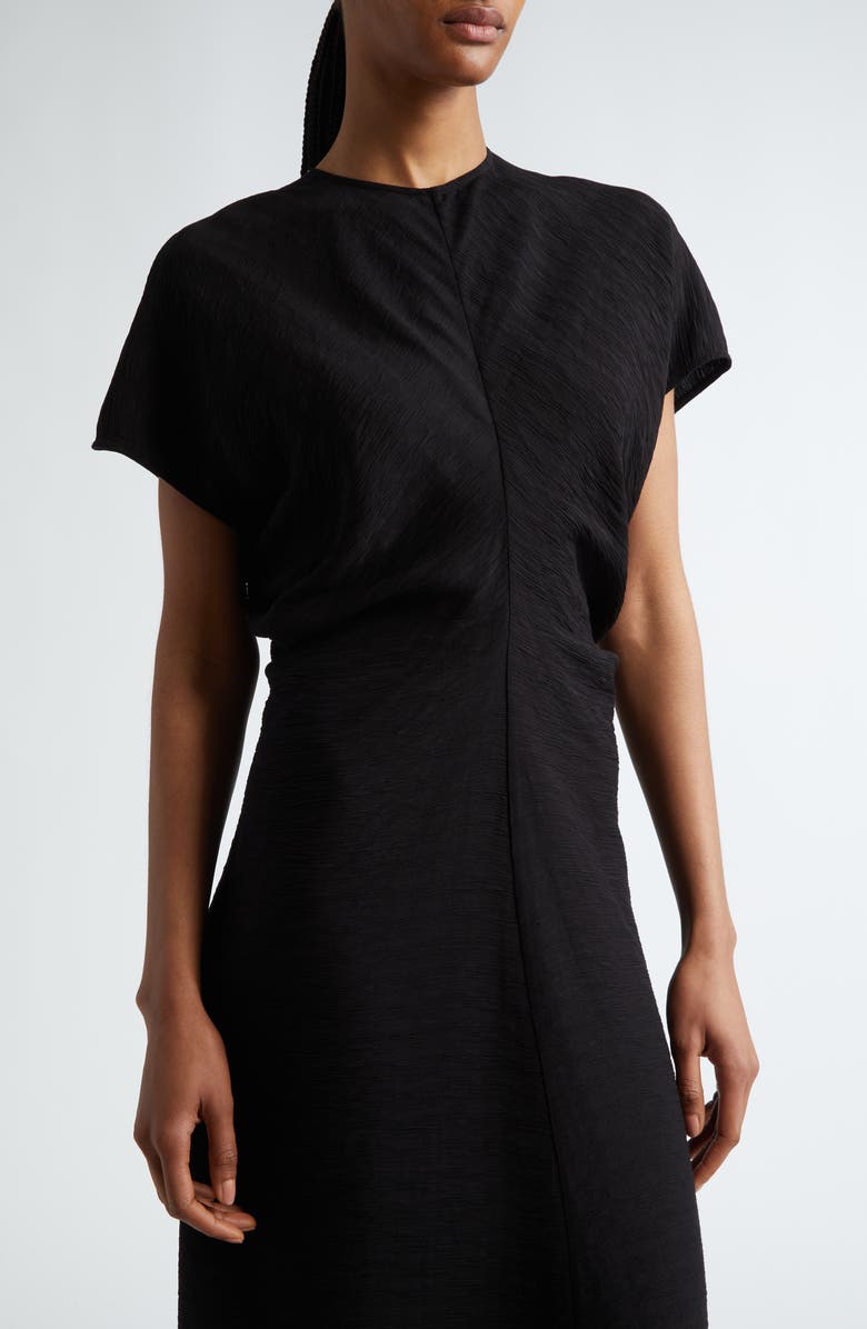 TOTEME Crinkle Texture Knit Maxi Dress, Alternate, color,