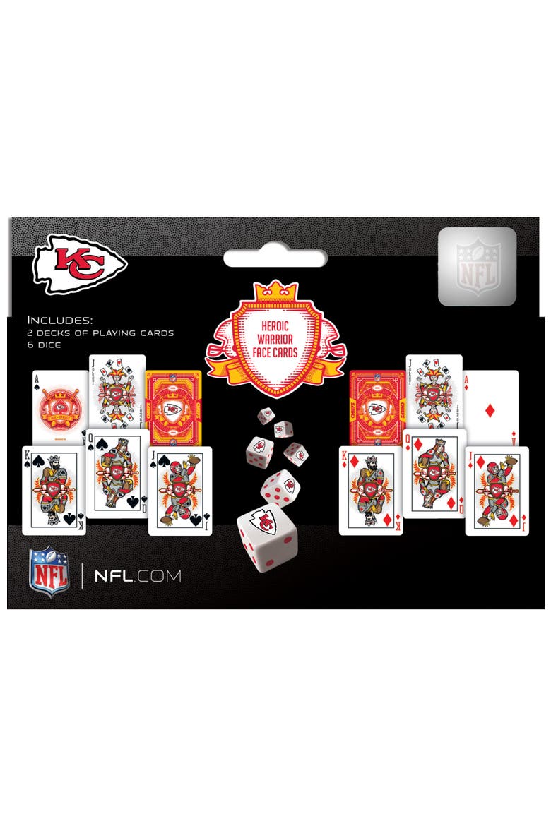 Kansas City Chiefs Playing Cards & Dice, Alternate, color, Multicolor