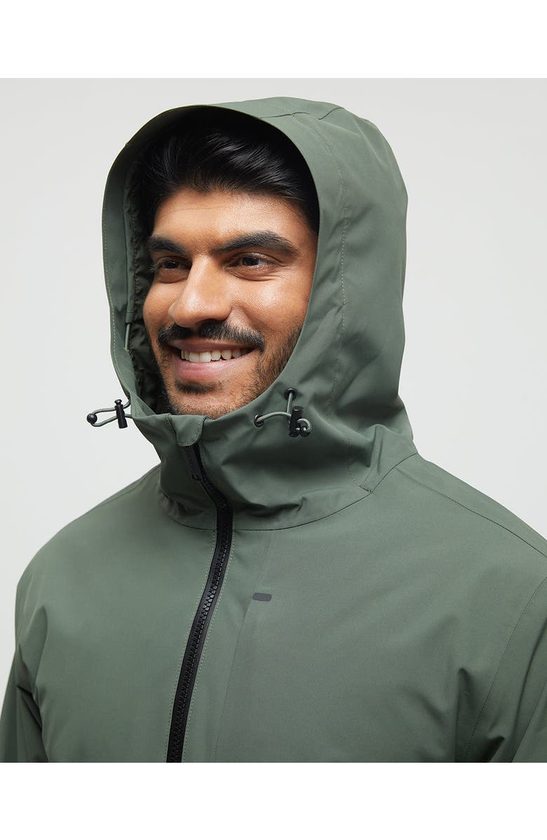 tentree Nimbus Rain Jacket, Alternate, color, Deep Olive