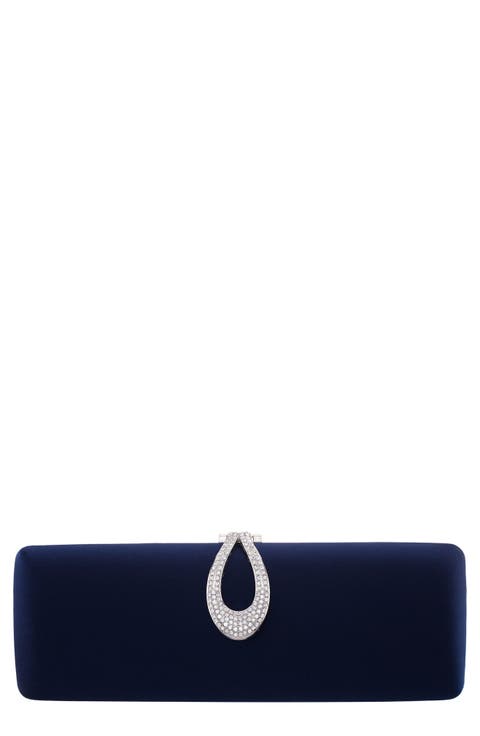 Rumi Crystal Ring Frame Clutch