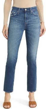 AG Mari High Waist Slim Straight Leg Jeans