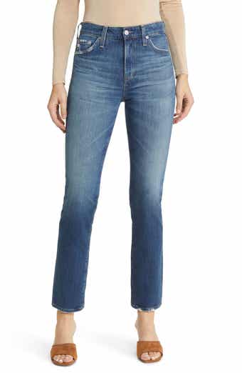 AG Mari High Waist Slim Straight Leg Jeans