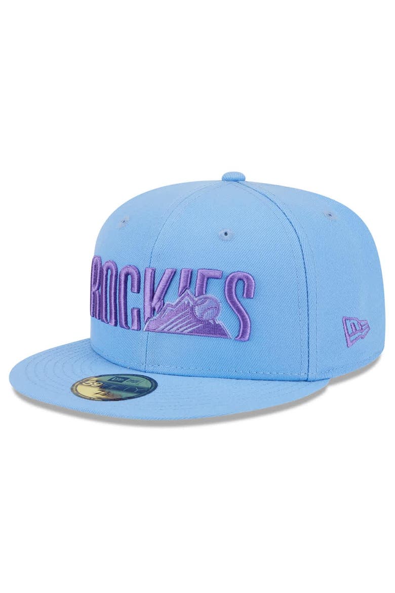 Men's New Era Light Blue Colorado Rockies 2025 City Connect Fan Pack 59FIFTY Fitted Hat, Main, color, Light Blue