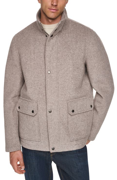 Wool Blend Bomber Jacket