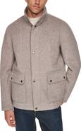 Cole Haan Wool Blend Bomber Jacket