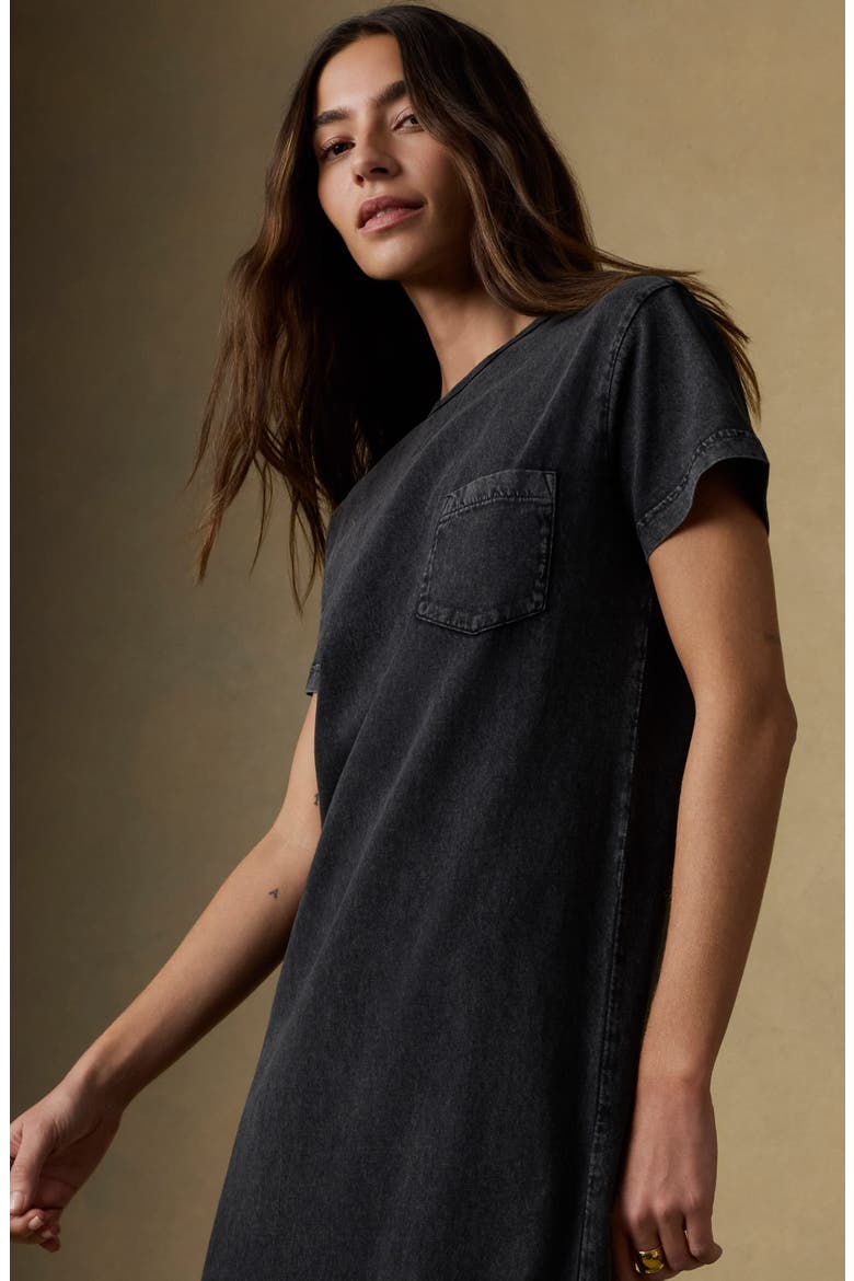 Organic Cotton Blend T-Shirt Maxi Dress, Alternate, color, WASHED BLACK
