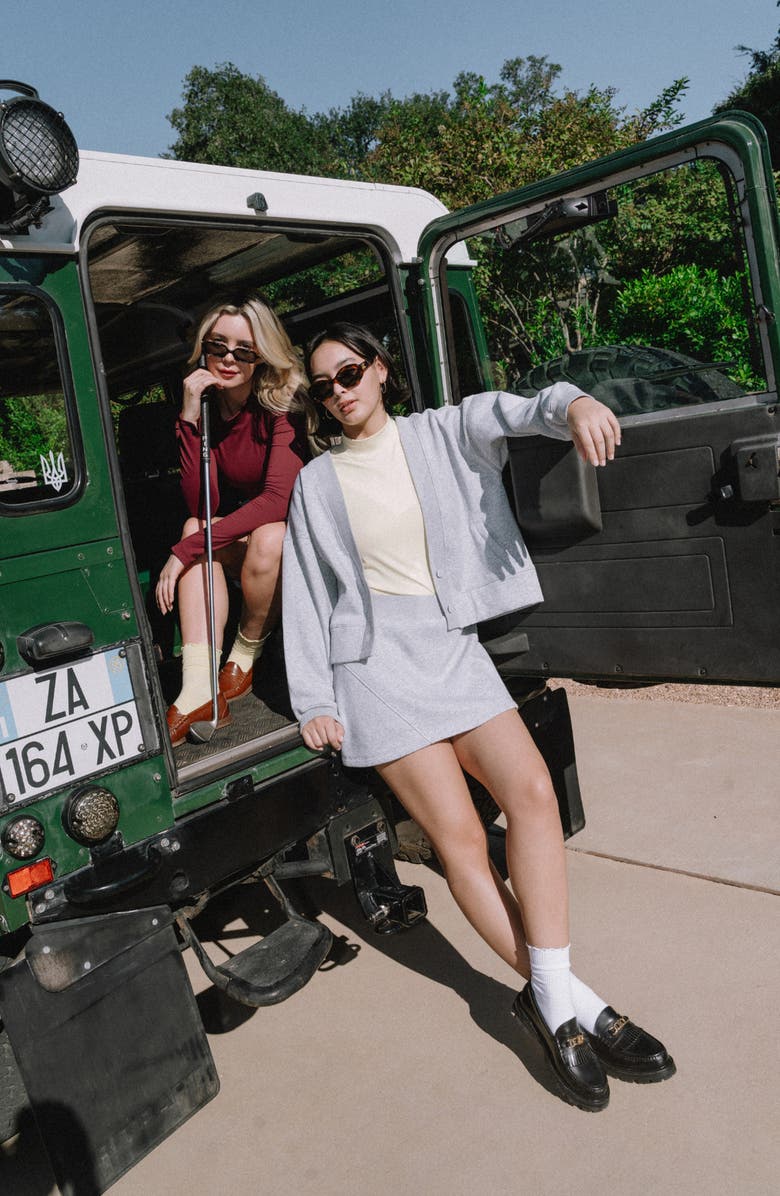 Sierra Madre Golf SportFleece Cardigan, Alternate, color, Heather Grey