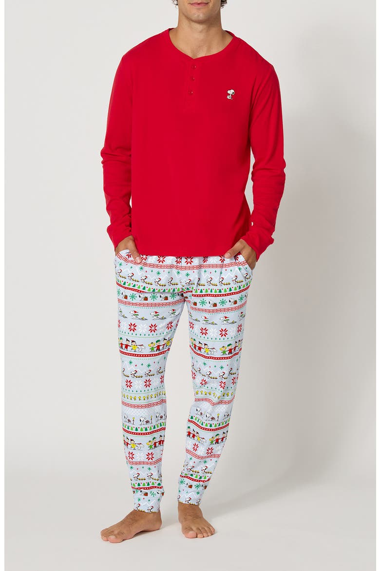 Peanuts Winter Parade Pajamas, Main, color, PEANUTS WINTER PARADE