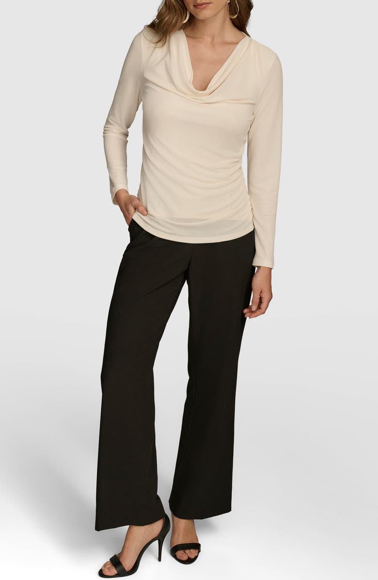 Donna Karan New York Cowl Neck Top, Alternate, color,