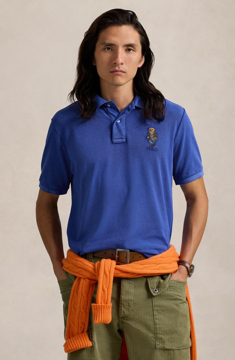 Polo Ralph Lauren Polo Bear Cotton Piqué Polo, Alternate, color, 