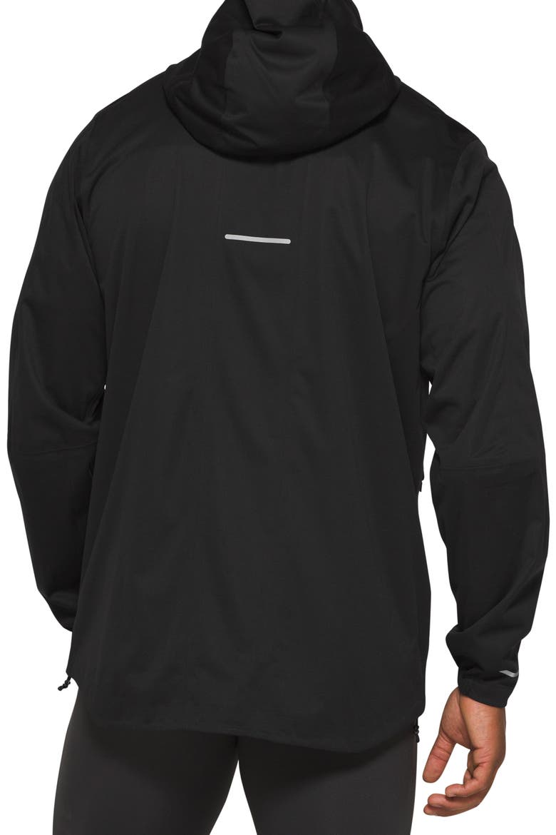 Accelerate Waterproof Hooded Jacket, Alternate, color, BLACK