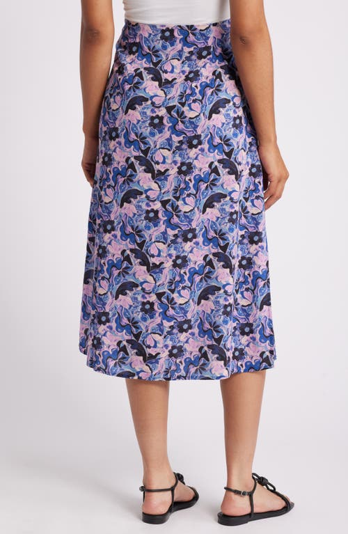 Marine Layer Ryan Slip Skirt In Floral Print