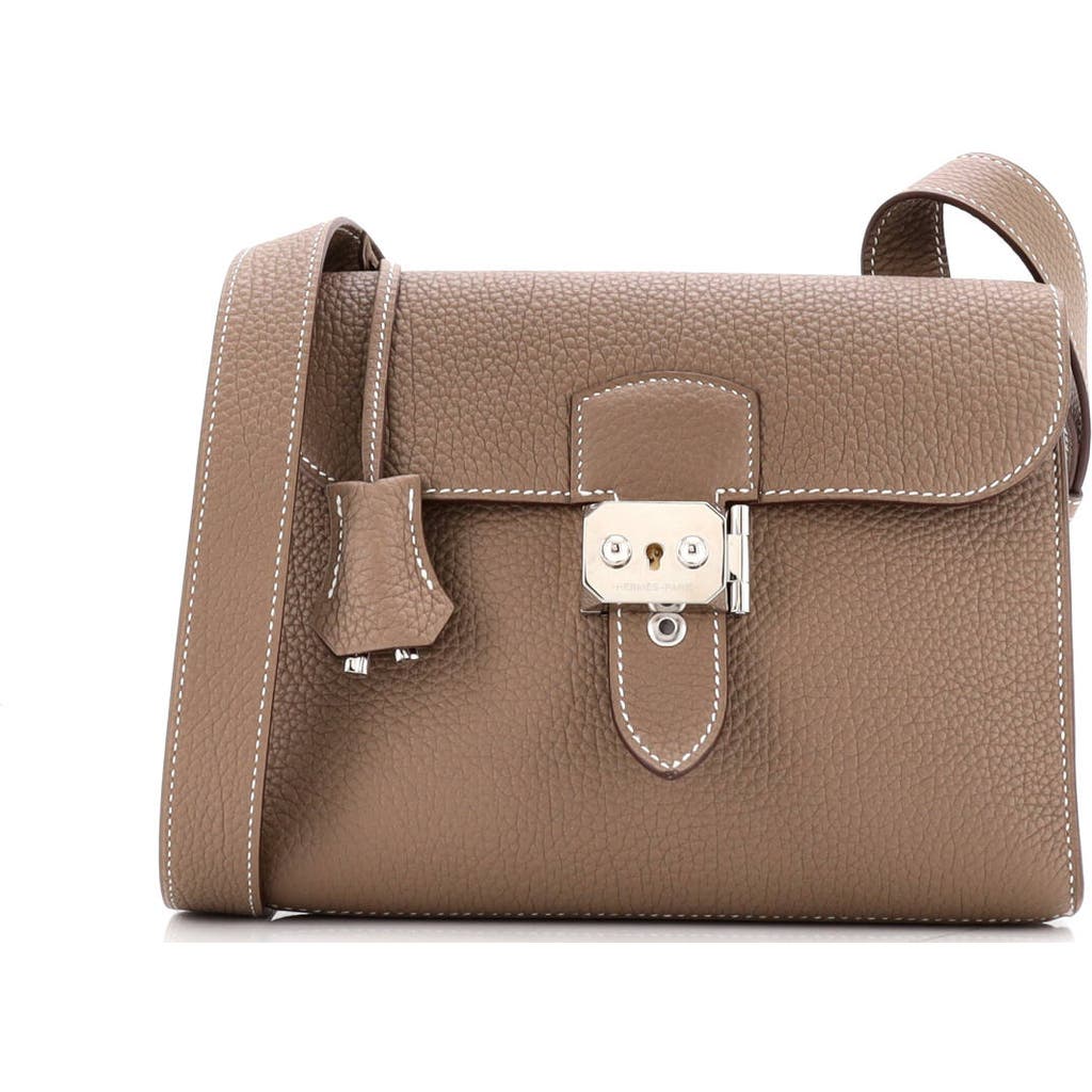 Pre-owned Hermes Hermes Sac A Depeches Messenger Bag Togo 21 In Brown