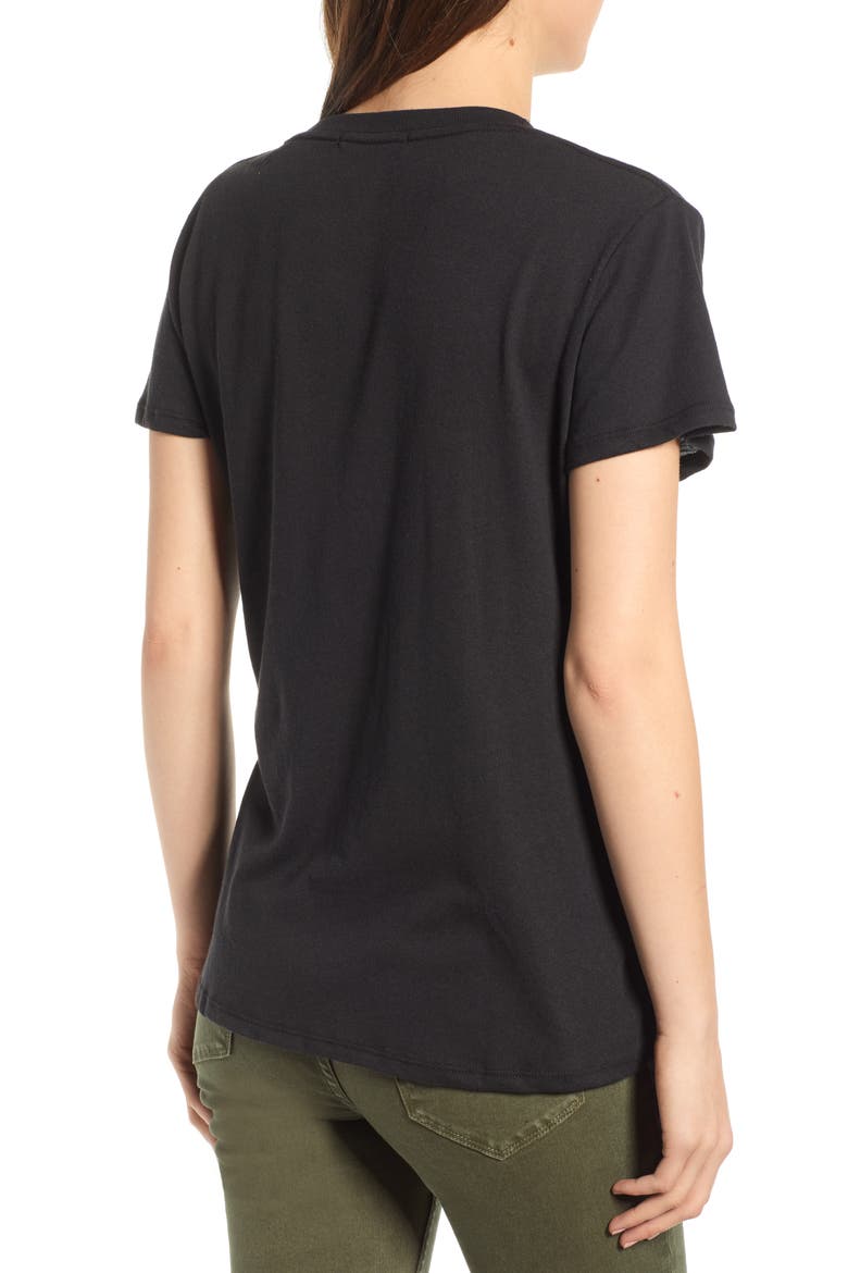 Be Brave & Kind Loose Tee, Alternate, color, BLACK