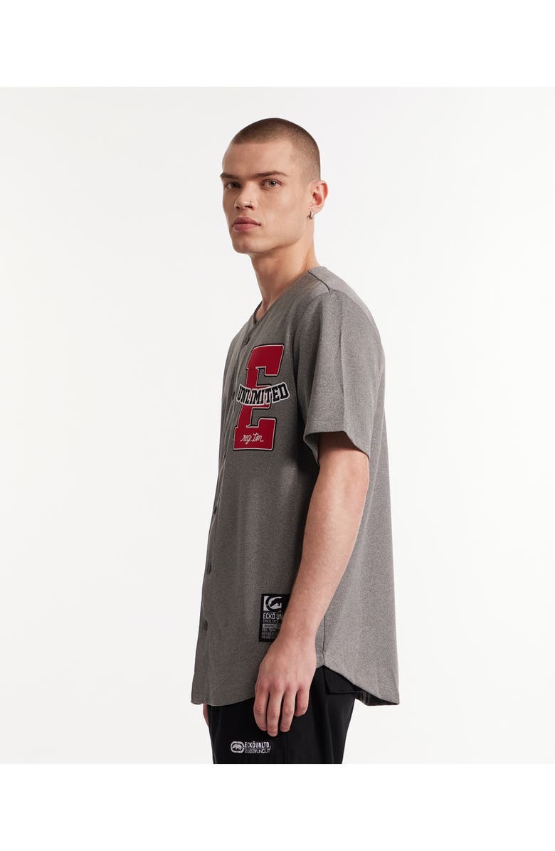 Ecko Unltd. The Dinger Button Front Top, Alternate, color, Marled Grey