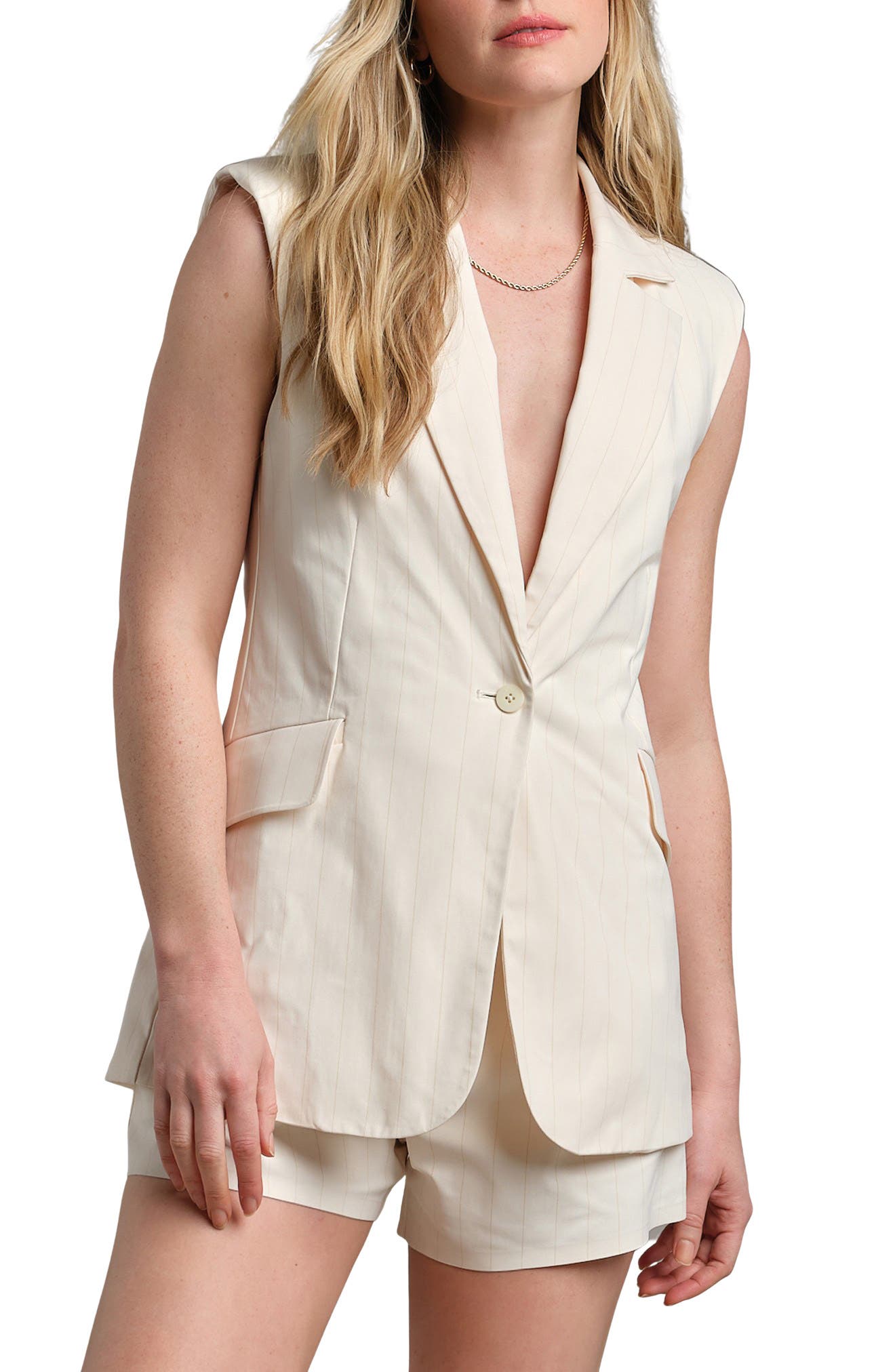 selected IVORY PINSTRIPE